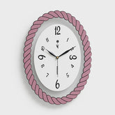 Oval Silent Wall Clock �Rope Frame (Non-Ticking)