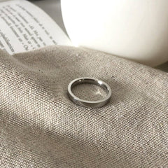 Engraved Couple Wedding Bands - Solid Stainless Steel