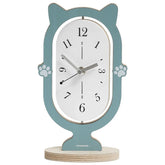 360° Rotating Silent Cat Table Clock