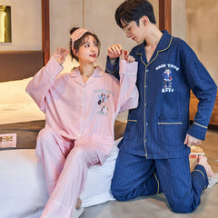 Matching Cotton Sleepwear for Couples Set of two