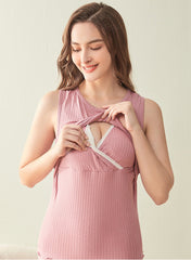 Modern Sleeveless Maternity PJs Set