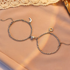 Magnetic Hearts Couple Relationship Bracelets