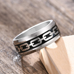 Mens Simple Ring with Engraving