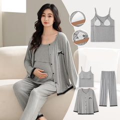 3-Piece Soft Sleepwear Pregnancy Loungewear