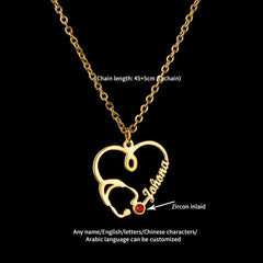 Personal Birthstone Doctor Name Necklace