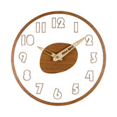 Modern Solid Wood Silent Wall Clock �12" Acrylic + Wood