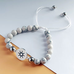 Engraved Bar and Disk Charm Promise Bracelets