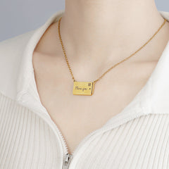 Custom Photo Print Dainty Necklace Gift for Her