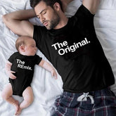 The Original & The Remix Matching Dad and Baby T-Shirts Set - Father's Day Gift