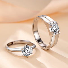 Gulleiâ„?1.8 Carat Moissanite Diamond Rings Set