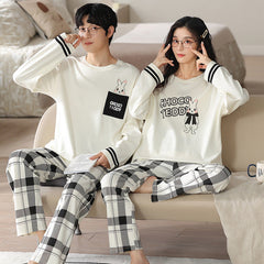 Matching Sleepwear Soft Pajamas Set 100% Cotton