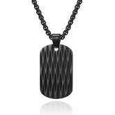 Custom Knife Cut Army Pendant Mens Necklace