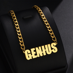 Gulleiâ„?Personal Big Name Thick Chain Necklace