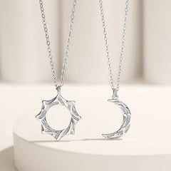 Sun and Moon Couple Necklaces Set
