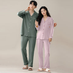 100% Cotton Matching Couples Pajamas Set