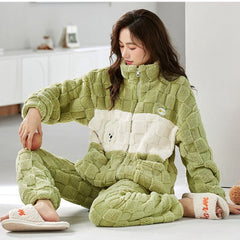 Winter Women Pajamas Sleepwear Set