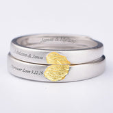 Half Hearts Custom Promise Rings for Men and Women