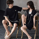 Soft Modal Couple PJs - Matching Short Sleeve Set