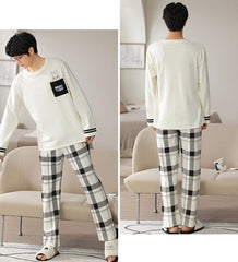 Matching Sleepwear Soft Pajamas Set 100% Cotton