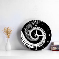 Gulleiâ„?Wall Deco Clock Gift for Pianist