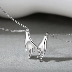 Holding Hands Promise Necklaces Set for 2
