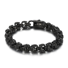 Custom Engraved Skull Retro Bracelet for Men