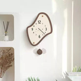 Odd Shaped Modern Silent Wall Clock �Artistic Asymmetrical Design