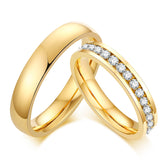 Matching Wedding Bands �Gold Plated, Custom Engraved