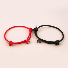 Magnetic Heart Promise Bracelets for Couples