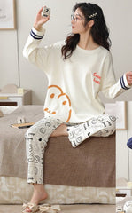 Cute Couples Matching PJs Sleepwear Set for 2