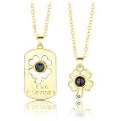 Love in 100 Languages Projection Promise Necklaces Set