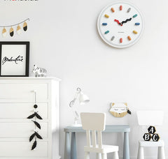 Modern 3D Silent Wall Clock - Stylish Resin Living Room Decor