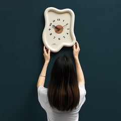 Modern Irregular Wall Clock - Unique Living Room Decor