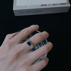 3 Carat Black Moissanite Diamond Ring for Men