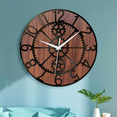 Steampunk Gears Silent Wall Clock �Industrial Chic Design