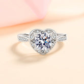 1 Carat Moissanite Diamond Promise Ring for Women