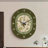Art Deco Floral Silent Wall Clock �Mirror Acrylic