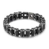 Custom Name Initials Bike Chain Bracelet for Men