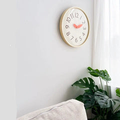 Cute Minimalist Silent Wall Clock - Glass Front