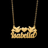 Love Birds Personal Name Necklace
