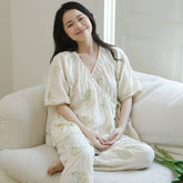 Adjustable Waist Maternity Sleepwear Set