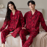 Matching Couple Pajamas Set �100% Premium Cotton, Classic Button-Down Design