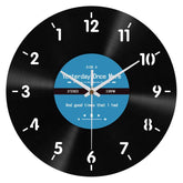 Reverse Vinyl Record Silent Wall Clock �12" Retro