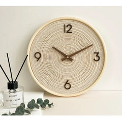 Nordic Style 3D Silent Analog Wooden Wall Clock