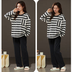 2 Pcs Flannel Pajamas Set for Girls and Guys