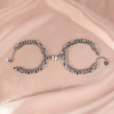 Magnetic Hearts Matching Chains Bracelets