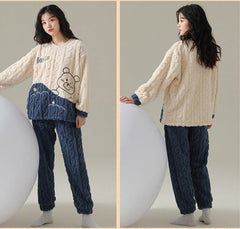 Winter Holiday Matching Pajamas Set for Couples