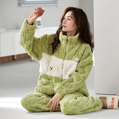 Winter Women Pajamas Sleepwear Set