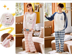 Cute Matching Cotton PJs for Couples