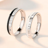 Custom Couple Promise Rings Set for Him and her